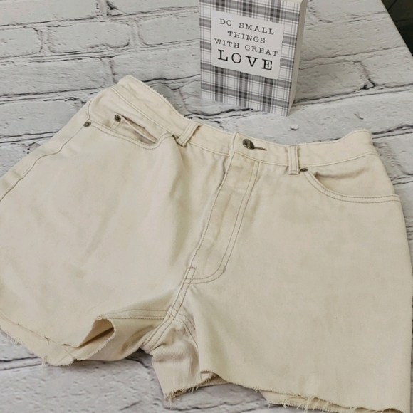 VINTAGE BANG BANG High Rise Cut Off Jean Shorts - Picture 1 of 16